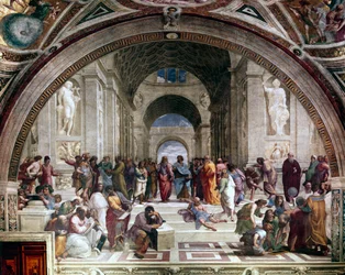 La Escuela de Atenas, c1510
