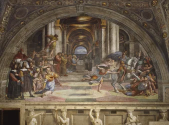 La Expulsión de Heliodoro del Templo, Stanza di Eliodoro, 1511-12