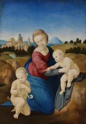 La Madonna y el Niño con el Bautista Infante La Madonna Esterházy
