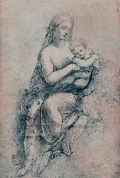 La Virgen y el Niño, estudio para la Madonna di Foligno, c. 1511, 1903