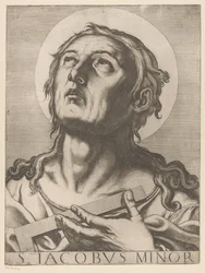 Heilige Jakobus de Mindere Santiago el Menor (título sobre el objeto) Cristo, María en de twaalf apostelen (título de la serie) El Sagrado Colegio Apostólico (título de la serie)