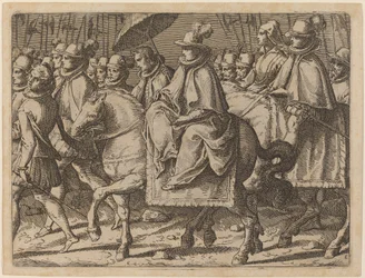 Margarita de Austria a Caballo