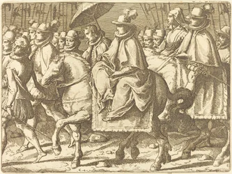 Margarita de Austria a Caballo