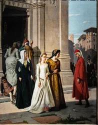 Dante conoce a Beatrice