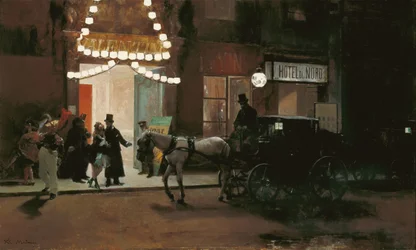 Saliendo del baile de máscaras
