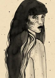 La mujer de pelo largo