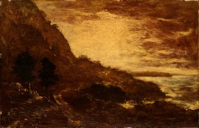 Puesta de sol, Navarro Ridge, Costa de California