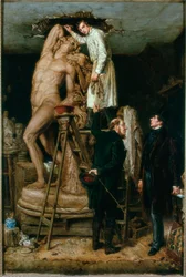 John Graham Lough en su Estudio, 1881
