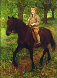 A través del bosque (óleo sobre lienzo)