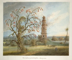 La torre de cinco pisos en Gaur conocida como Pir Asa Minar o Firoz Shah Minar