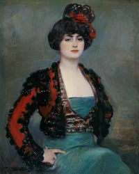 Julia - Casas, Ramon (1866-1932) - c. 1915 - Oil on canvas - 85x67 - Museo Carmen Thyssen, Malaga
