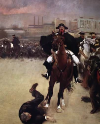 La Carga 1902, Pintura al óleo