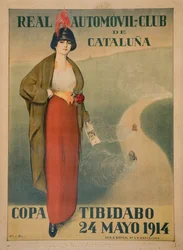 Cartel del Real Automóvil Club de Cataluña