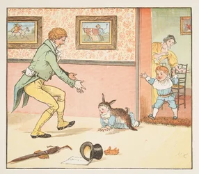 Baby Bunting envuelto en piel de conejo, de The Hey Diddle Diddle Picture Book, pub.1882