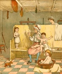 Hora del baño, c1881