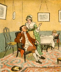 John Gilpin y su esposa, 1878, c1918