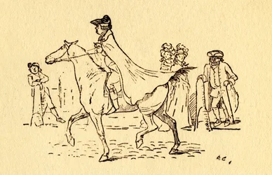John Gilpin emprende su viaje a Edmonton, 1878, c1918