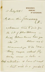 Carta a Kate Greenaway