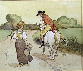 "¿Iré contigo, mi linda doncella?", ilustración de 