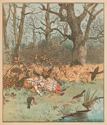Los niños en el bosque, c1878