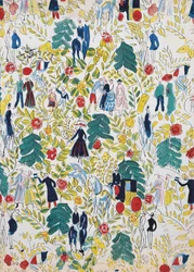 A Walk in the Woods; La Promenade au Bois, c. 1919 (gouache sobre papel)
