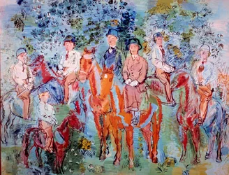 Jinetes en el bosque