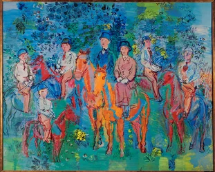 Les Cavaliers sous Bois (óleo sobre lienzo)