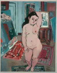 Desnudo con lirios Arum