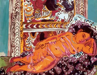 Pintura "Desnudo recostado" de Raoul Dufy (1877-1953)