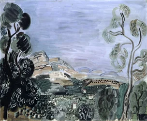 La bahía de Saint-Jeannet, c.1922-23 (óleo sobre lienzo)