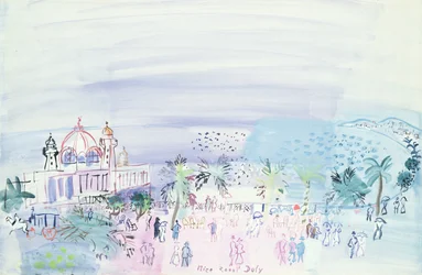 El Casino de Niza, c.1936 (gouache y acuarela sobre papel)