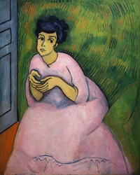 La dama de rosa