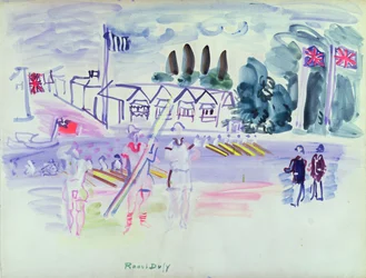 La regata de Henley (acuarela sobre papel)