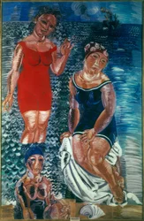 Los tres bañistas