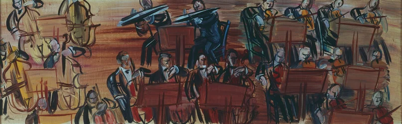 La orquesta, de Raoul Dufy (1877-1953). Francia, siglo XX.