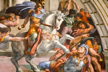 Expulsión de Heliodoro del Templo. 1511-1512 (fresco)