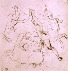 Hércules luchando contra los Centauros