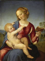 Madonna Colonna - Rafael (Raffaello Sanzio 1483 - 1520) - 1508 - Oleo sobre madera - 78.9x58.2 - Staatliche Museen, Berlin