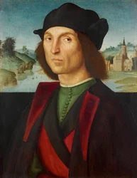 Retrato de un hombre par Raphael (1483-1520), ca 1502-1504 - Óleo sobre madera, 47,5x37,2 - Museo de Liechtenstein