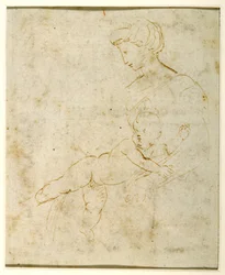 Madonna y el Niño, después de Miguel Ángel