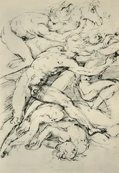 Escena de batalla, principios del siglo XVI, 1943