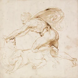 Hércules dominando a un león, c1500-1520
