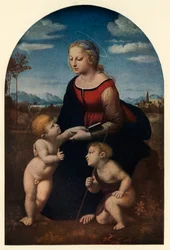 La bella jardinera, 1507, hacia 1912