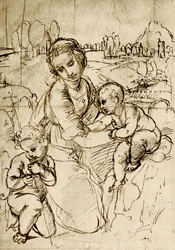 Madonna y el Niño con San Juan