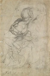 Estudios para dos mujeres arrodilladas, c. 1500-1520