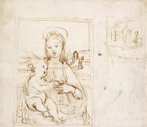 Estudio para una imagen de la Virgen y el Niño, c1500-1504