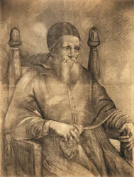 Estudio para el retrato del Papa Julio II, 1500-12