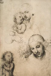 Estudio para una Madonna y Niño