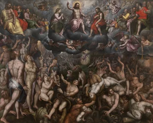 El Juicio Final, c.1588-89 (óleo sobre tabla)