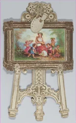 Valentín - Caballete de pie, familia cromolitografiada